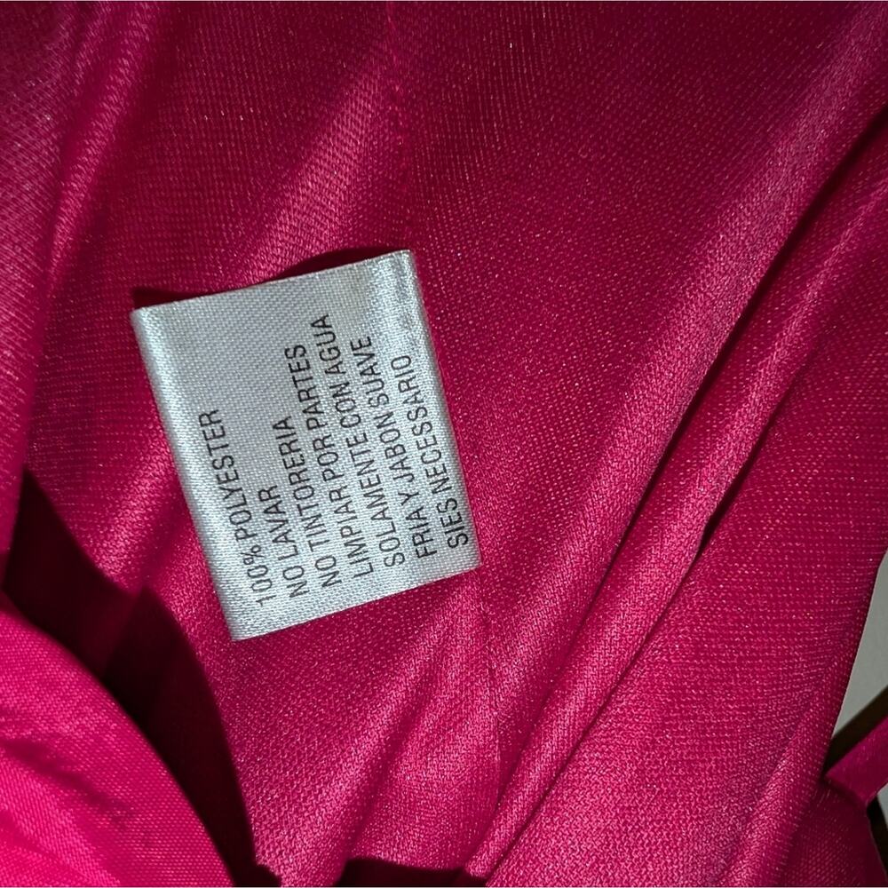 IEENA for Mac Duggal Central Bow Bubble Fuschia Pink Mini Dress Size 2 - Picture 11 of 13